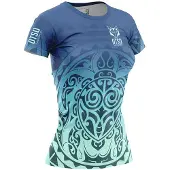 Otso Maori Kahurangi Short Sleeve T-shirt Bleu XS Femme