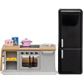 Lundby Jeux beige / gris / rose ancienne / noir
