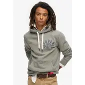 Superdry Track & Field Graphic Hoodie Gris M Homme