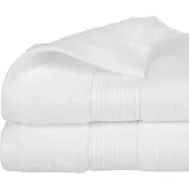 Atmosphera Serviette de bain Coton Blanc 450 g/m² (50 x 90 cm) (50 x 90 cm)