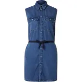 G-Star Robe-chemise bleu marine / bleu denim