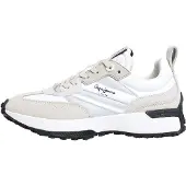 Pepe Jeans Baskets basses 'Lucky Top' beige clair / gris clair / blanc