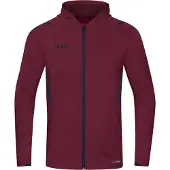 Jako Veste à capuche femme Challenge, Couleur:maroon/marine, Taille:44
