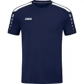 Jako T-shirt fonctionnel 'Power' bleu marine / blanc