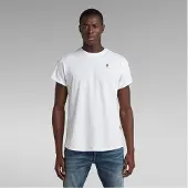 G-Star T-Shirt 'Lash' noir / blanc