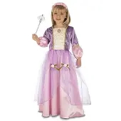 MOM Princess Girl Costume Rose 7-9 Years Enfants