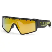 Plein sport The Flame 99 Mm Sunglasses Noir Smoke/Multilayer Yellow/CAT3 Homme