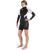 Mares 2nd Skin She Dives 1.5 Mm Woman Long Sleeve Shorty Noir L Femme