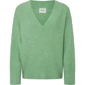 Pepe Jeans pour femme. PL702190 Pull vert Irma (XS), Casuel, Acrylique