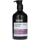 L'Oréal Professionnel Chroma Creme Purple - Cream Shampoo 500 ml, neutralisation des tons jaunes dans les cheveux blonds