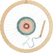 Micki Cadre à tisser Holz - jouet créatif d'environ 30 cm pour enfants