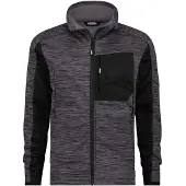 Dassy Veste polaire Convex gris anthracite/noir, taille XL (XL)