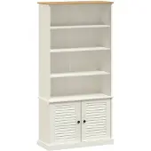 vidaXL Bibliothèque VIGO blanc 85x35x170 cm bois massif de pin