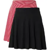 ONLY Jupe 'MAY' rouge / noir / blanc