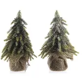 Christmas Decoration Mini Pin Avec Pot De Jute, ø12x20cm. Everland