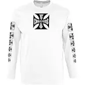 West Coast Choppers Og Cross Sweatshirt Blanc M Homme