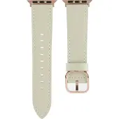 Cover-Discount Apple Watch 44/45/46/49mm - Bracelet de remplacement en cuir (Cuir), Sangles de montre, Beige