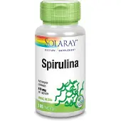 Solaray Spirulina 410mgr 100 Units Vert,Blanc
