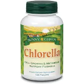 Solaray Chlorella 500mgr 120 Units Vert,Blanc