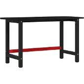 vidaXL Établi brun foncé 140x60x81,5 cm Chêne massif
