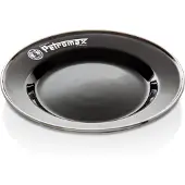 Petromax Assiette en émail noir 2 pièces (22 cm)