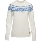 Dale of Norway Vågsøy, sweater, femmes, blanc/bleu clair