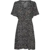 Vero Moda Robe-chemise 'VMAlba' noir / blanc