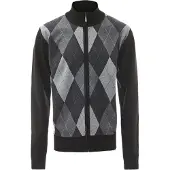 Mozzaar Vestes en maille gris / gris clair / noir