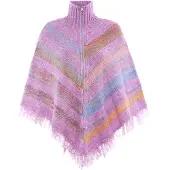 Ebeeza Cape bleu clair / lavande / orange chiné / rosé