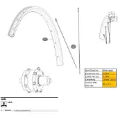 Mavic Jante arrière Ebm X20 transparente 28''-700 transparente 28''-700