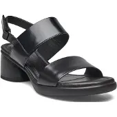 Ecco Sandales à talons LX Sculpted en cuir Femme Noir