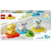 LEGO Jouet de Bain 10965 DUPLO - Train Flottant des Animaux - Multicolore - 14 Pièces