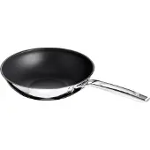 Schulte Ufer Poêle à wok Astral 28 cm, Poêle + casserole, Argent