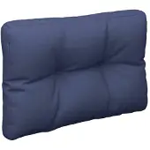 vidaXL Coussin de palette bleu marine 60x40x12 cm tissu