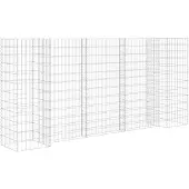 vidaXL Gabion-Pflanzer H-förmig 260x40x120 cm Stahldraht