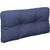 vidaXL Coussin de palette bleu marine 120x40x12 cm tissu