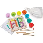 Cayro Beads And Clip Montessori Educational Toy Multicolore Enfants