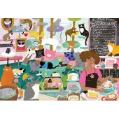 Pieces & Peace Puzzle Café des chats - Puzzle de 1000 pièces