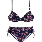 LASCANA Bikini bleu marine / jaune / émeraude / rouge