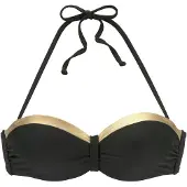 LASCANA Hauts de bikini 'Elodie' or / noir