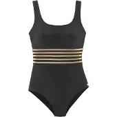LASCANA Maillot de bain beige foncé / or / noir