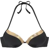LASCANA Hauts de bikini jaune d'or / noir