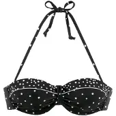 LASCANA Hauts de bikini noir / blanc