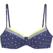 LASCANA Hauts de bikini marine / citron vert / blanc