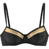 LASCANA Hauts de bikini or / noir