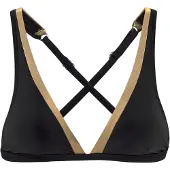 LASCANA Hauts de bikini jaune d'or / noir