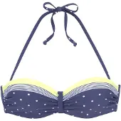 LASCANA Hauts de bikini bleu / jaune / blanc