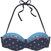 LASCANA Hauts de bikini bleu / bleu marine / vert / blanc