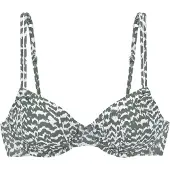 LASCANA Hauts de bikini olive / blanc