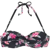 LASCANA Hauts de bikini fuchsia / rose ancienne / noir / blanc
